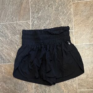Elegant Black Women's Athletic Shorts